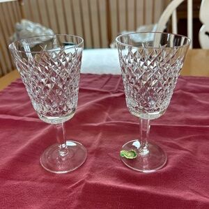 Waterford Crystal  “Alana” white wine glasses (2)